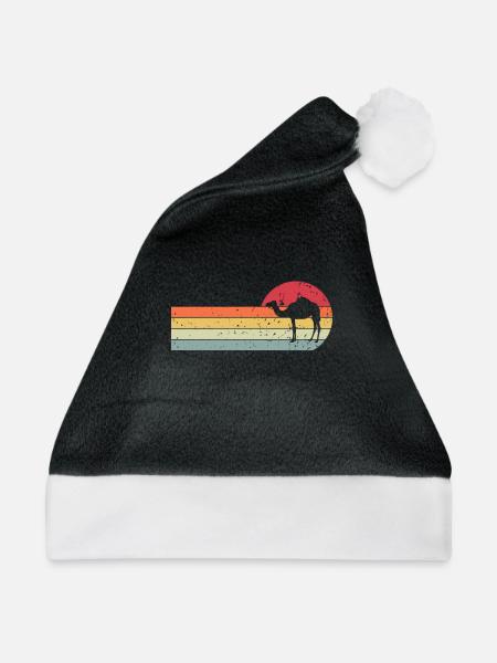 Kamel - Weihnachtsmütze - Schwarz/Weiß