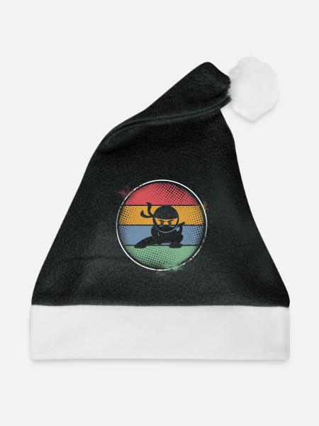 Ninja - Weihnachtsmütze - Schwarz/Weiß