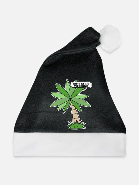 Bitte keine Werbung - Weihnachtsmütze - Schwarz/Weiß - Vorne