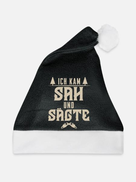 Holzfäller - Weihnachtsmütze - Schwarz/Weiß