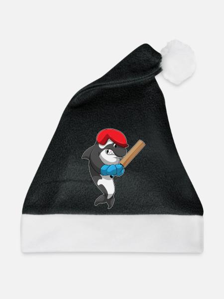 Killerwal Cricket Cricketschläger - Weihnachtsmütze - Schwarz/Weiß
