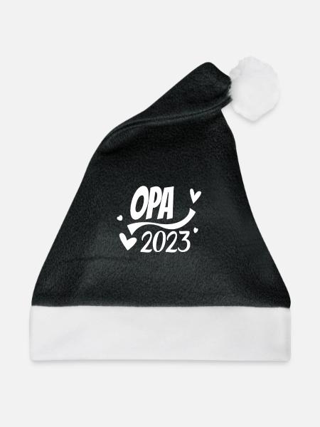 Opa 2023 - Weihnachtsmütze - Schwarz/Weiß