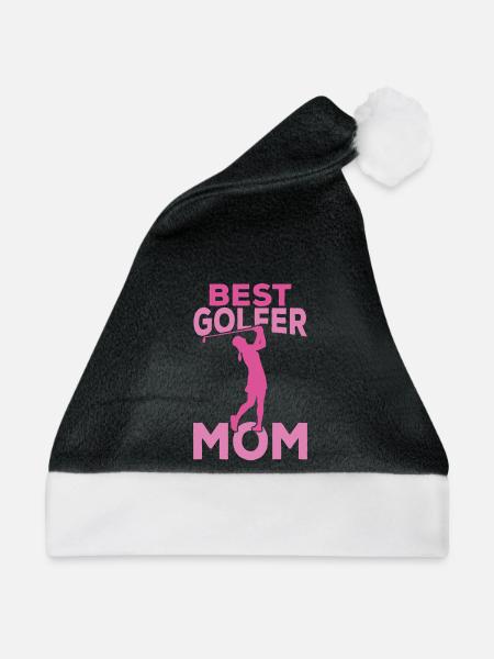 Mama Golferin - Weihnachtsmütze - Schwarz/Weiß