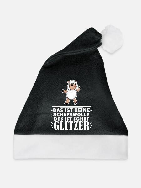 Schaf Schafe - Weihnachtsmütze - Schwarz/Weiß