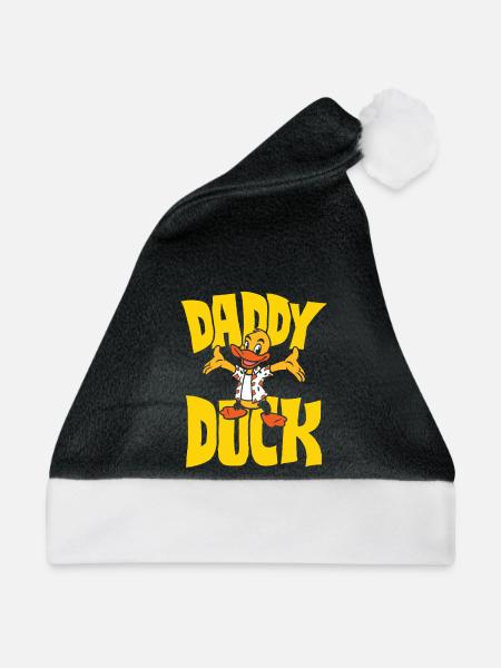 Daddy Duck - Weihnachtsmütze - Schwarz/Weiß