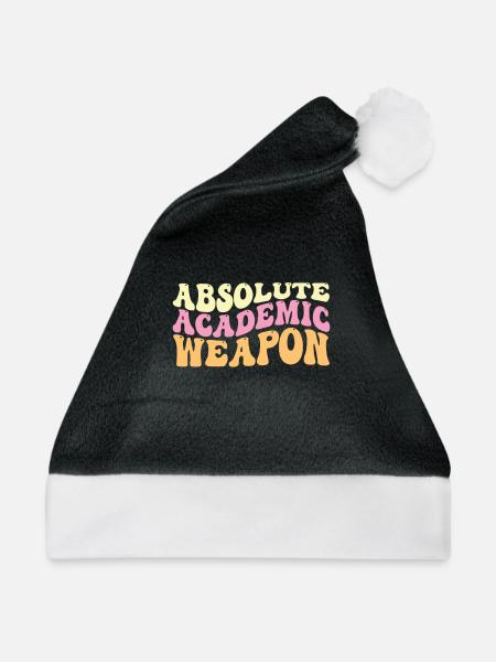 Studenten Absolute Academic Weapon - Weihnachtsmütze - Schwarz/Weiß