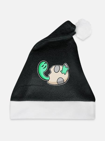 Dino Baby Motiv - Weihnachtsmütze - Schwarz/Weiß