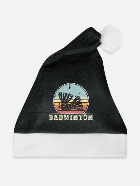 Badminton - Weihnachtsmütze - Schwarz/Weiß