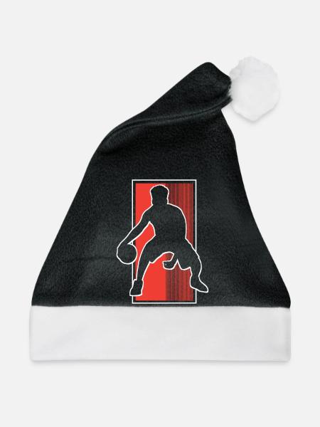 Basketball Basketballer - Weihnachtsmütze - Schwarz/Weiß