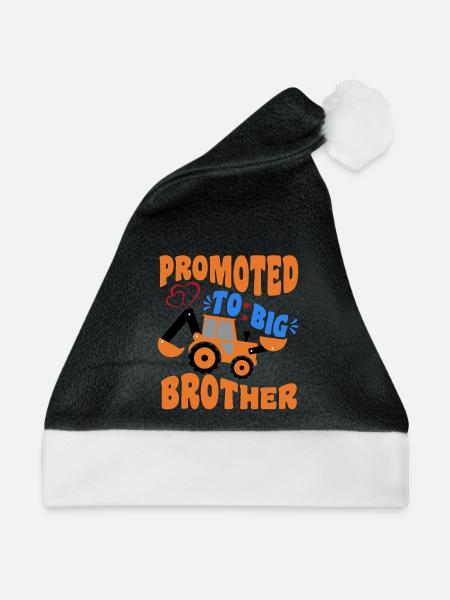 Zum großen Bruder befördert - Weihnachtsmütze - Schwarz/Weiß