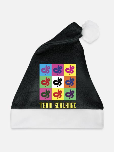 Team Schlange - Weihnachtsmütze - Schwarz/Weiß