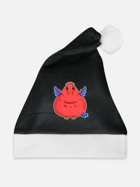 Fett Lustig Papagei Dick - Weihnachtsmütze - Schwarz/Weiß