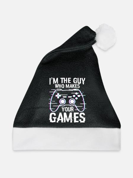 Typ der Spiele entwickelt - Weihnachtsmütze - Schwarz/Weiß