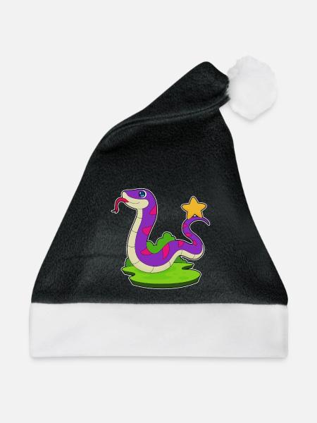Schlange Stern - Weihnachtsmütze - Schwarz/Weiß