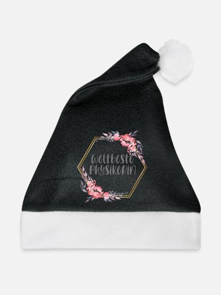 Weltbeste Physikerin Physik Beruf Geschenk - Weihnachtsmütze - Schwarz/Weiß