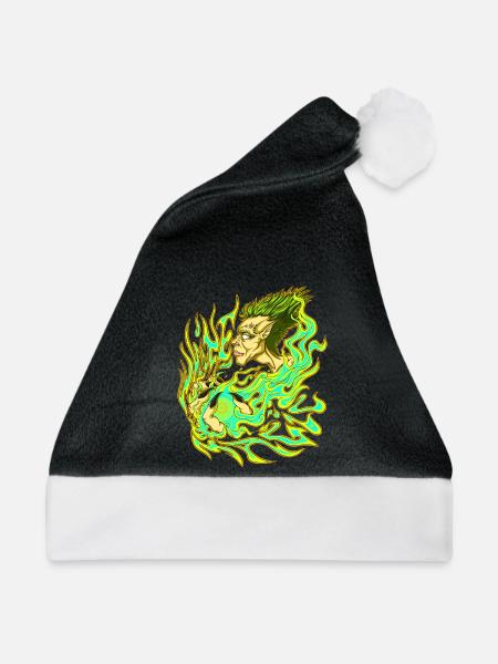 Weiße Magie - Weihnachtsmütze - Schwarz/Weiß