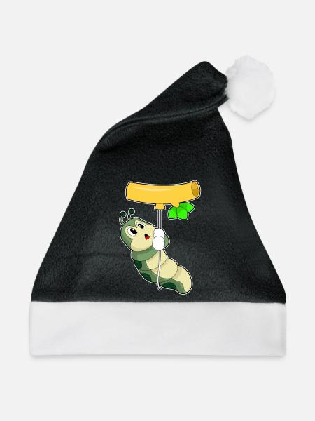 Raupe Luftballon - Weihnachtsmütze - Schwarz/Weiß