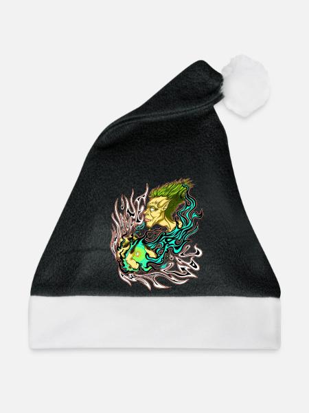 Weiße Magie - Weihnachtsmütze - Schwarz/Weiß