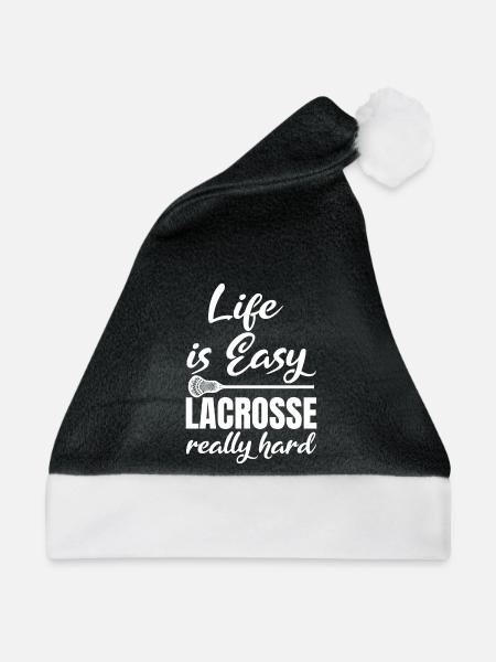 Lacrosse Spieler Motivation - Weihnachtsmütze - Schwarz/Weiß