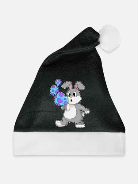 Hase Seifenblasen - Weihnachtsmütze - Schwarz/Weiß