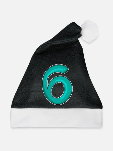 6 - Weihnachtsmütze - Schwarz/Weiß