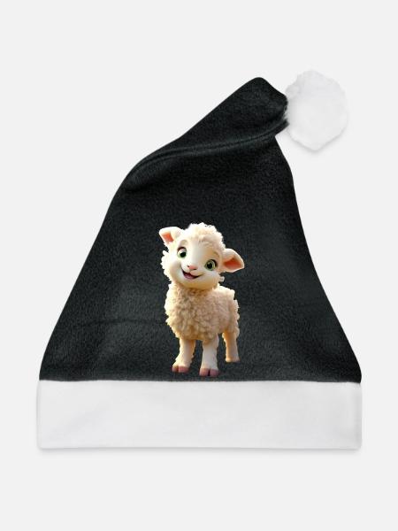 Schaf Lamm Mäh Schäfchen Schäfer Süße Schafe Schaf - Weihnachtsmütze - Schwarz/Weiß