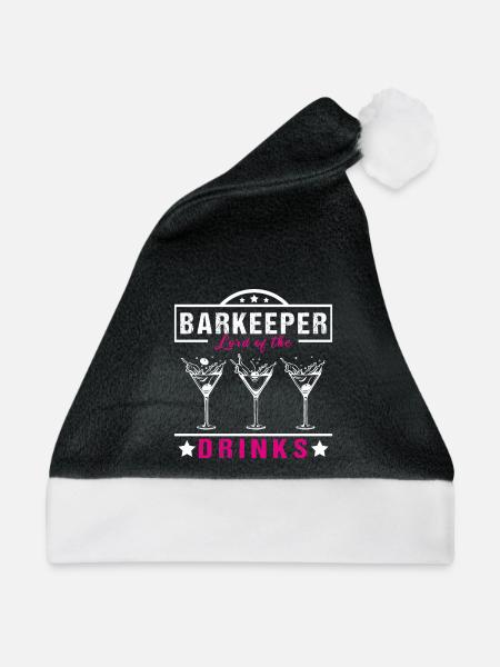 Barkeeper Lord - Weihnachtsmütze - Schwarz/Weiß