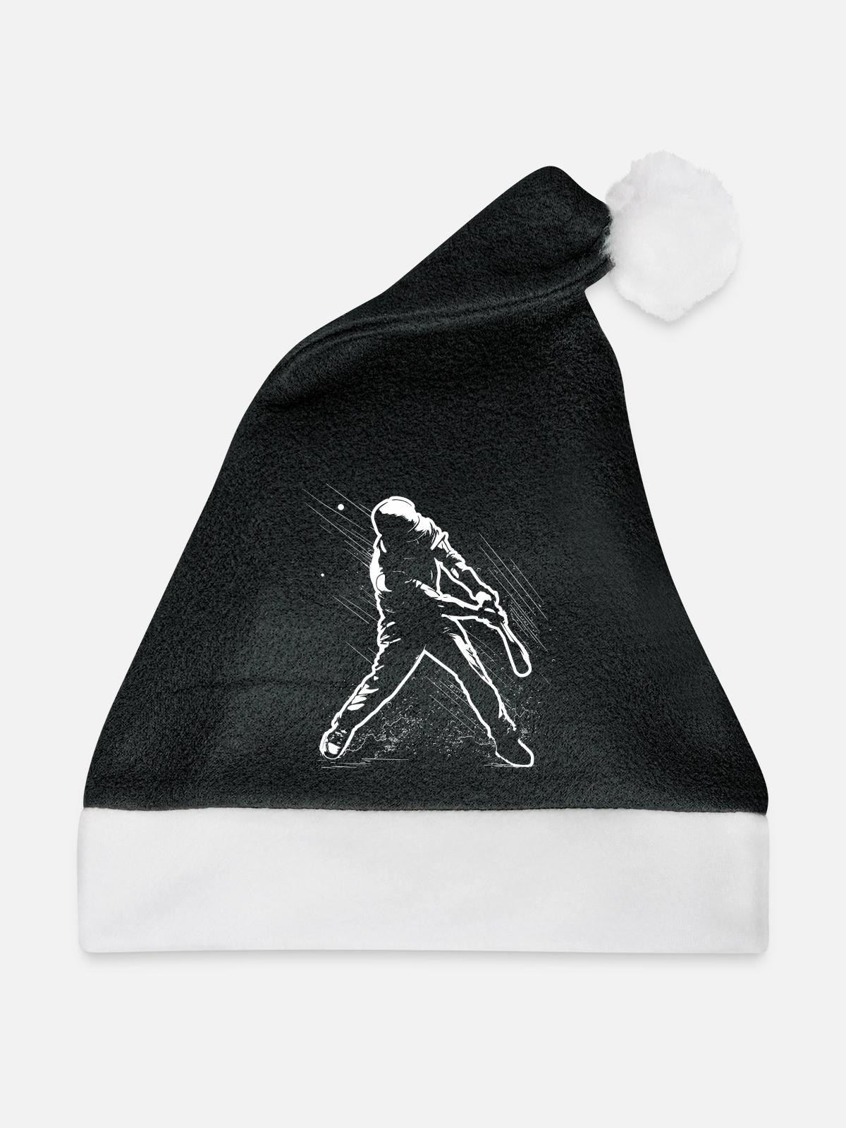 Baseballspieler - Weihnachtsmütze - Schwarz/Weiß - Vorne