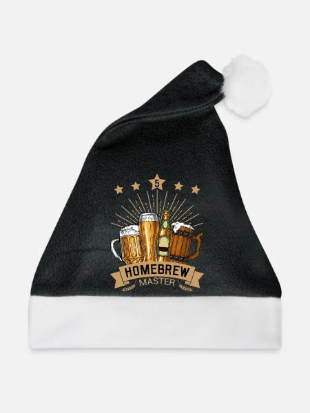 Homebrew Master Heimbrauer - Weihnachtsmütze - Schwarz/Weiß