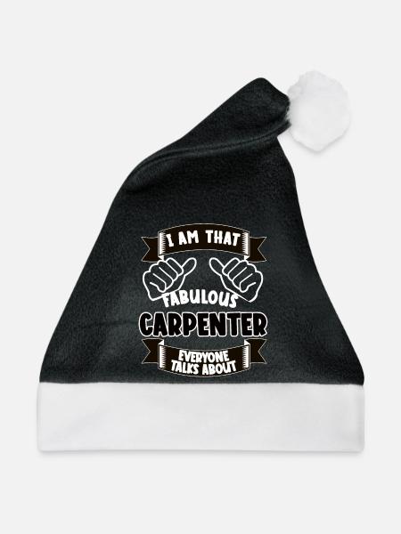 Tischler Lustiger Spruch Geschenkidee - Weihnachtsmütze - Schwarz/Weiß