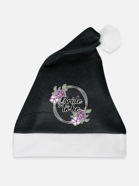 Braut Brautkleid - Weihnachtsmütze - Schwarz/Weiß - Vorne