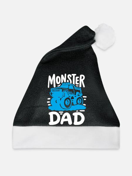 Monstertruck Vater - Weihnachtsmütze - Schwarz/Weiß