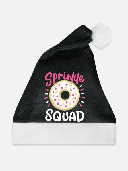 Donut Streusel - Weihnachtsmütze - Schwarz/Weiß