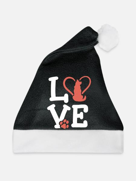 Hundeliebhaber Hundebesitzer - Weihnachtsmütze - Schwarz/Weiß