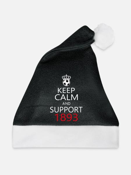 Support 1893 - Weihnachtsmütze - Schwarz/Weiß - Vorne