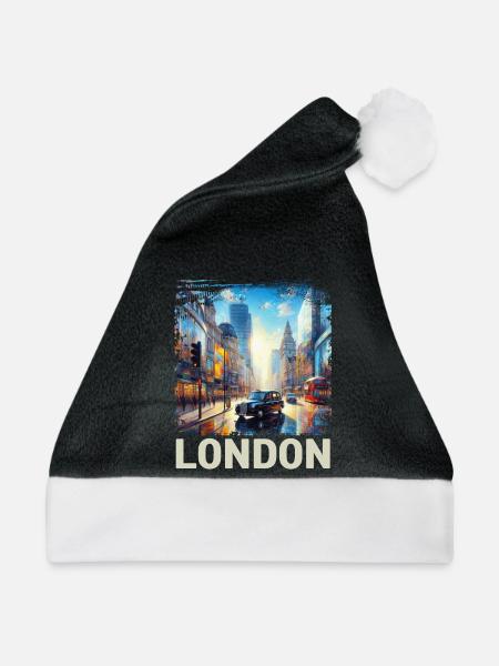 London - Weihnachtsmütze - Schwarz/Weiß