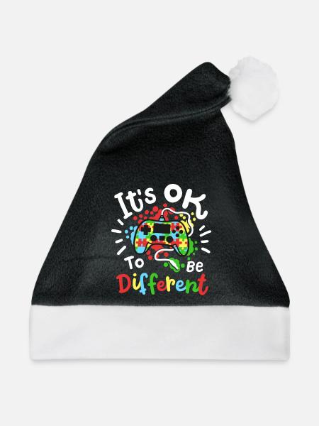 Autismus Bewusstsein - Weihnachtsmütze - Schwarz/Weiß