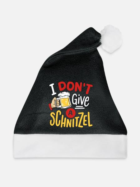 Schnitzel Bier - Weihnachtsmütze - Schwarz/Weiß