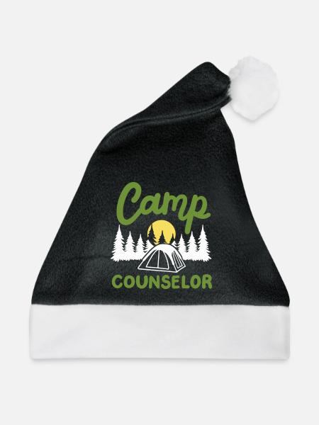 Camping Camp-Betreuer - Weihnachtsmütze - Schwarz/Weiß
