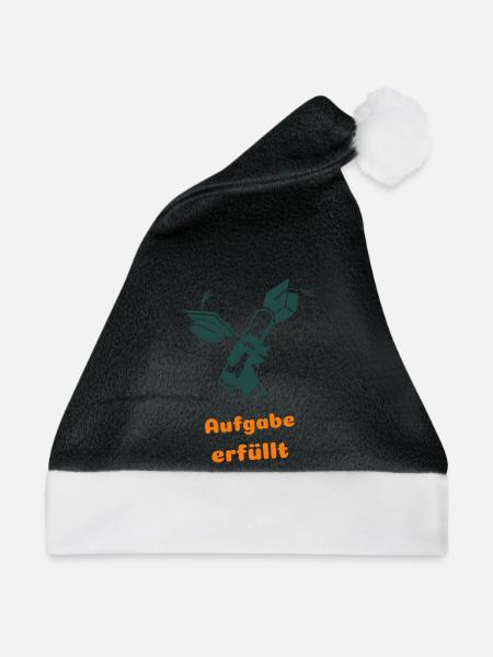 Aufgabe erfüllt - Weihnachtsmütze - Schwarz/Weiß