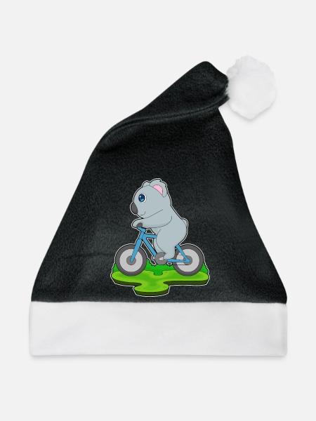 Koala Fahrrad - Weihnachtsmütze - Schwarz/Weiß