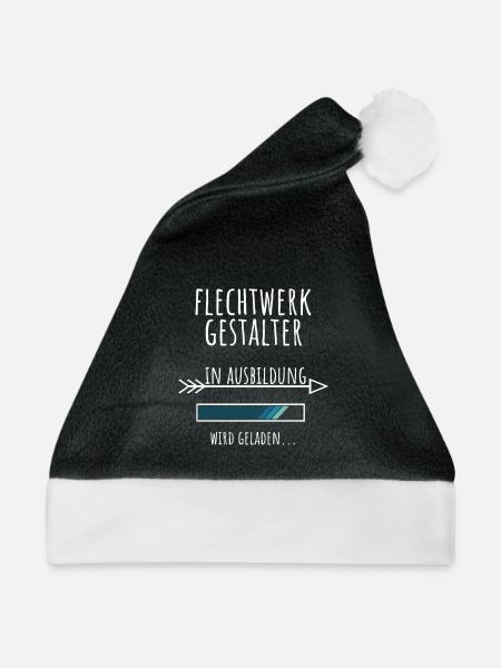 Flechtwerkgestalter Ausbildung Beruf Geschenk - Weihnachtsmütze - Schwarz/Weiß
