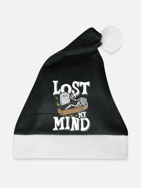 Lost my mind - Weihnachtsmütze - Schwarz/Weiß