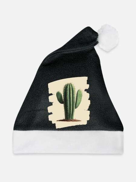 Kaktus - Weihnachtsmütze - Schwarz/Weiß