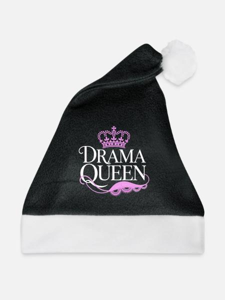 Drama Queen Königin Prinzessin Selbstwert Frauen - Weihnachtsmütze - Schwarz/Weiß - Vorne
