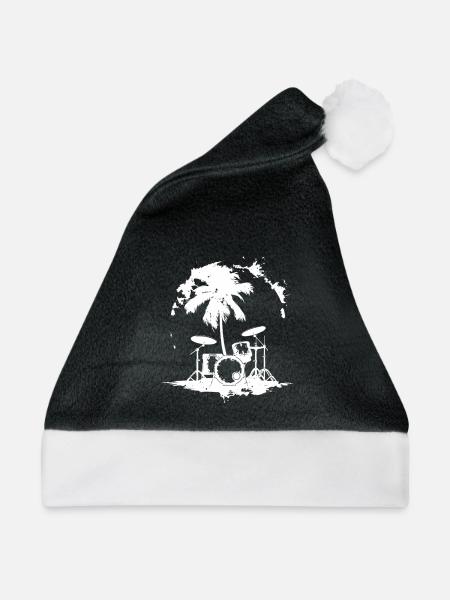 Schlagzeug - Weihnachtsmütze - Schwarz/Weiß