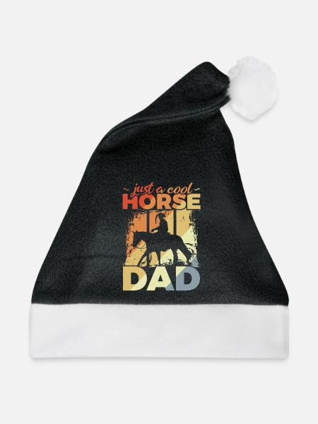 Cool Horse Dad - Weihnachtsmütze - Schwarz/Weiß