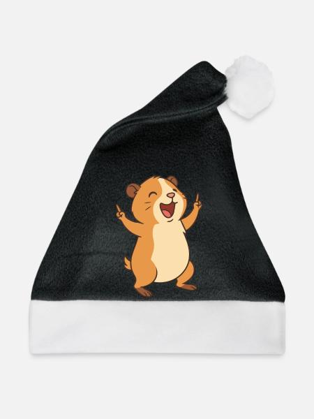 Happy Cavy Kid - Weihnachtsmütze - Schwarz/Weiß