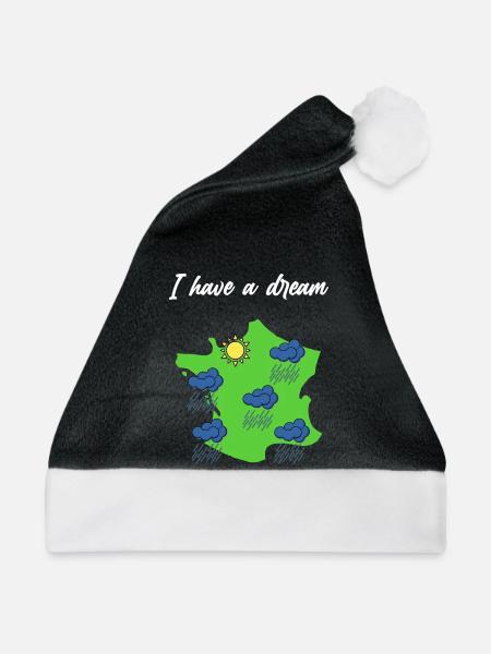 Normandie Sonne Normannische Humor Geschenk - Weihnachtsmütze - Schwarz/Weiß - Vorne