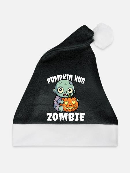 KÜRBIS UMARMUNG ZOMBIE - ZOMBIE HALLOWEEN - Weihnachtsmütze - Schwarz/Weiß - Vorne